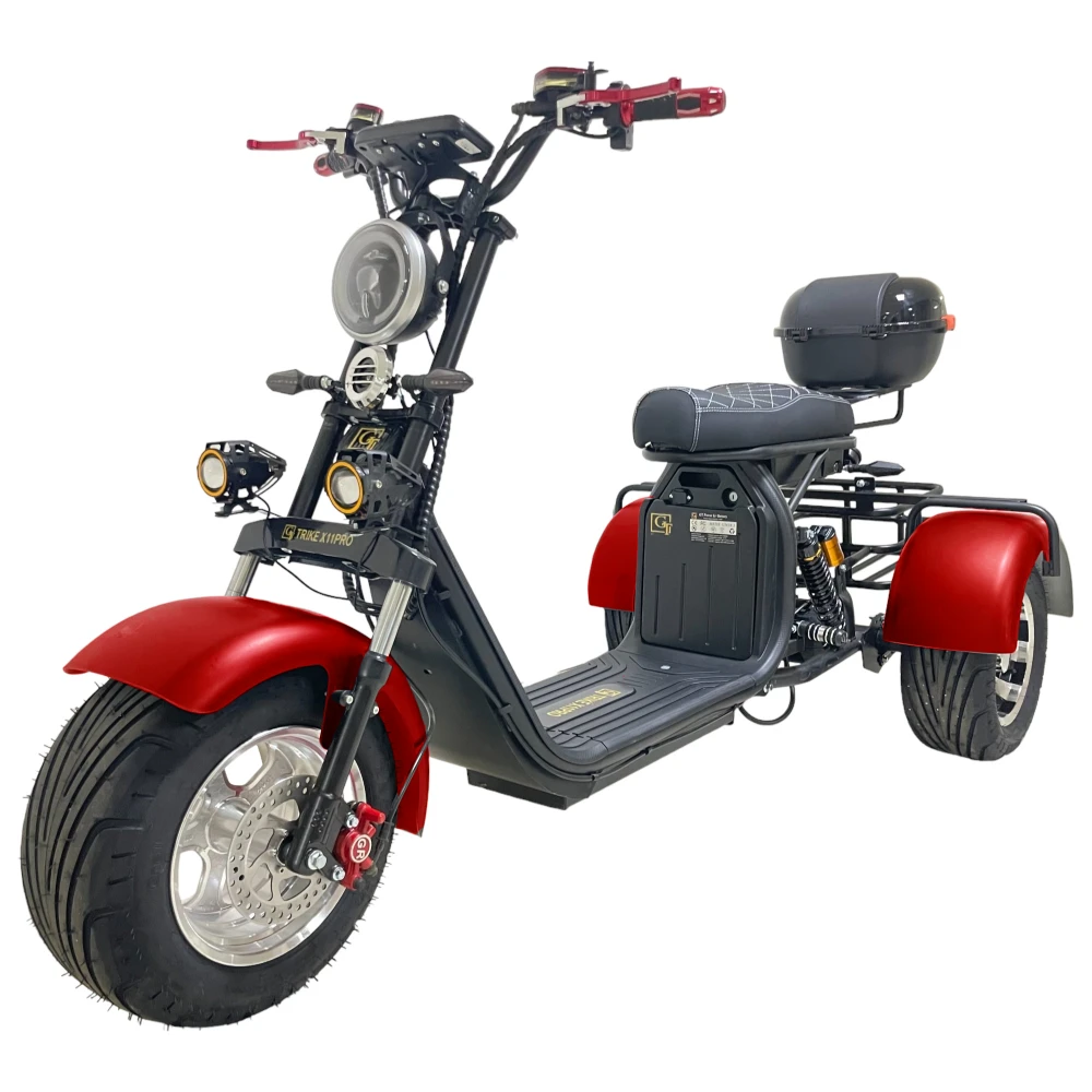 Электроскутер трехколесный CITYCOCO GT X11 PRO TRIKE 2024 Красный